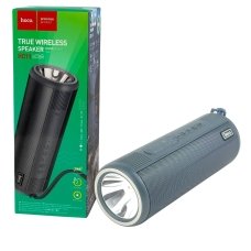 Колонка портативна HOCO HC11 Bora Bluetooth FM з ліхтариком сірий