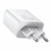 Зарядний блок живлення 2хUSB+Type-C Baseus Compact Quick Charger 30 W 3 А білий