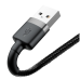 Кабель USB/Apple Lightning 1 м Baseus Cafule Cable 2.4 А чорний