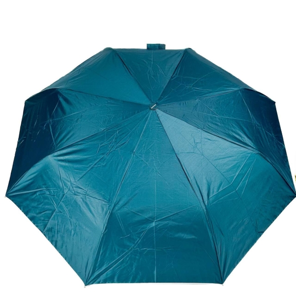 Парасолька складана Однотонна 139S напівавтомат з чохлом смарагдовий