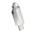 Флеш пам'ять USB 64 GB Hoco UD8 Smart Type-C+USB 3.0 сріблястий Флеш пам'ять USB 64 GB Hoco UD8 Smart Type-C+USB 3.0 сріблястий