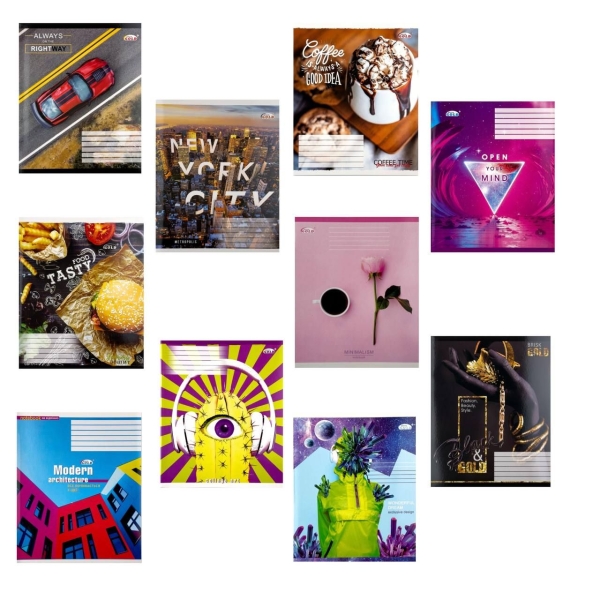 Зошит 48 аркушів клітинка # Бріск ТВ-43 мікс