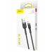 Кабель USB/Apple Lightning 1 м Baseus Cafule Cable 2.4 А чорний