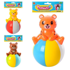 Неваляшка 6526-B-С (120шт) 13см, 2 види (ведмедик, тигр) new