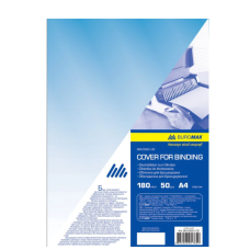 Обкладинка для брошурування А4 50 шт 180 мкм BUROMAX BM0560-02 синій