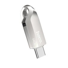 Флеш пам'ять USB 64 GB Hoco UD8 Smart Type-C+USB 3.0 сріблястий