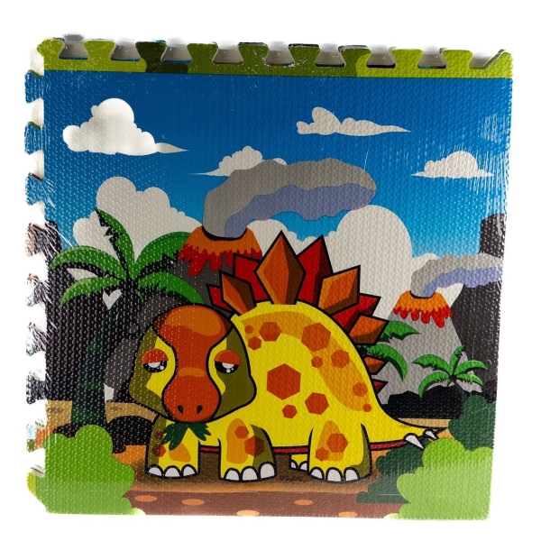 Дитячий килимок-пазл ігровий розвивальний Динозаври 7T-EVA1653 термозахисний 60 х 60 см 4 шт