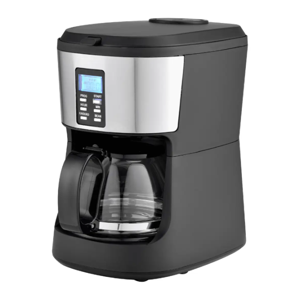 Кавоварка крапельна Grunhelm GDC-075GM 650 Вт 0.75 л з кавомолкою та кавником чорний