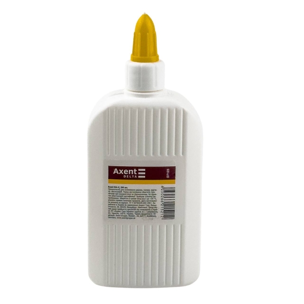 Клей рідкий ПВА 200 мл Axent Delta 7123