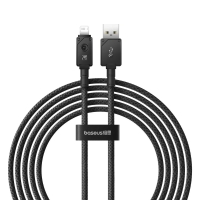 Кабель USB/Apple Lightning 2 м Baseus Unbreakable 2.4 А чорний