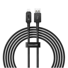 Кабель USB/Apple Lightning 2 м Baseus Unbreakable 2.4 А чорний