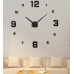/ Безкаркасні настінні годинники Horloge 3D 90см чорні / Безкаркасні настінні годинники Horloge 3D 90см чорні