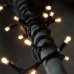 / Світлодіодна гірлянда-нитка чорний дріт 200 LED Magic Lights 14.5 м вулична теплий білий
