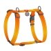 Шлея для собак S анатомічна H-подібна світловідбивна WAUDOG Nylon Mono 52714 з QR-паспортом 15 мм помаранчевий