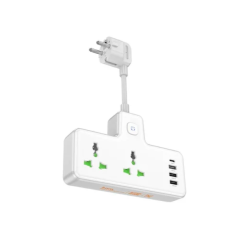 Мережевий подовжувач HOCO AC11A Voyage 2-position expansion socket(1C3A) (8.5 cm) White new