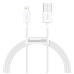 Кабель USB/Apple Lightning 1 м Baseus Superior 2.4 А білий
