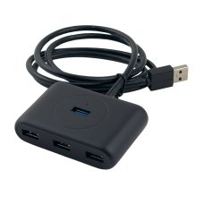 USB-хаб зовнішній 4 порти UGREEN CR113 1 м чорний