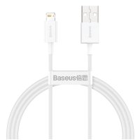 Кабель USB/Apple Lightning 1 м Baseus Superior 2.4 А білий