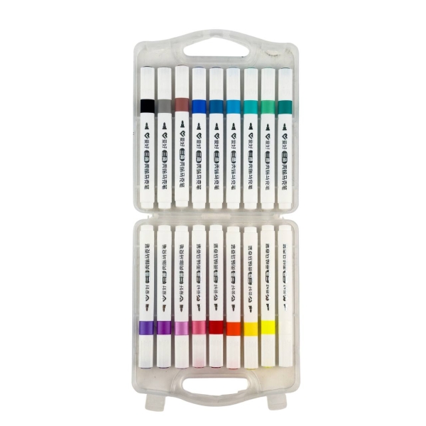 Набір маркерів акрилових 18 шт AH-PM5670-18 у кейсі 2-3 мм