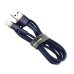 Кабель USB/Apple Lightning 1 м Baseus Cafule Cable 2.4 А синій