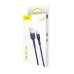 Кабель USB/Apple Lightning 1 м Baseus Cafule Cable 2.4 А синій