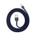 Кабель USB/Apple Lightning 1 м Baseus Cafule Cable 2.4 А синій