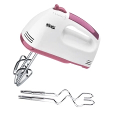 Міксер ручний DSP KM-2033 100 Вт 7 швидкостей білий з рожевим