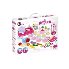 Дитячий ігровий набір 66в1 Кухня Technok Toys 7280 з плитою