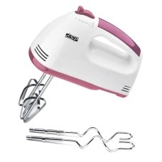 Міксер ручний DSP KM-2033 100 Вт 7 швидкостей білий з рожевим