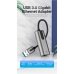 Перехідник USB M/RJ-45 F 15 см Vention CEWHB Aluminum Alloy Type сірий