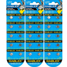 Батарейка RABLEX "таблетка" 1.5V AG3 (LR41) new