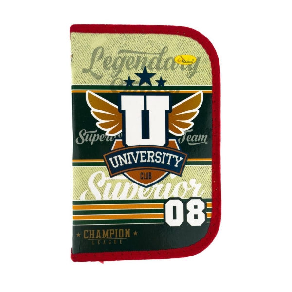 Пенал-книжка Апельсин University Club 19 х 12 см різнобарвний