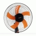 Вентилятор підлоговий Domoteс MS-1620 діаметр 43 см чорний з помаранчевим