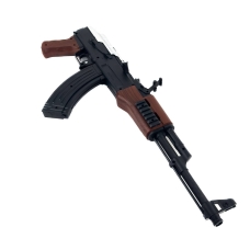 Дитячий автомат АК-47 з прицілом 54 см чорний з коричневим