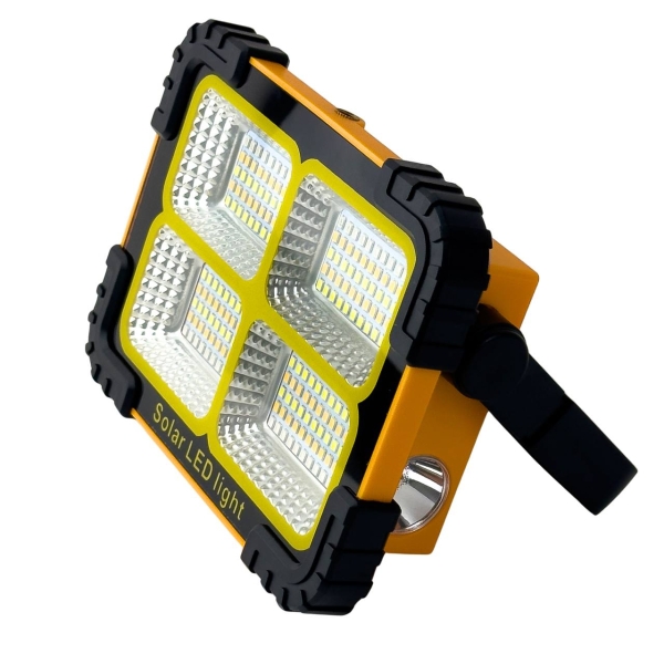 Ліхтар-прожектор акумуляторний ручний UKC-881 портативний жовтий з чорним