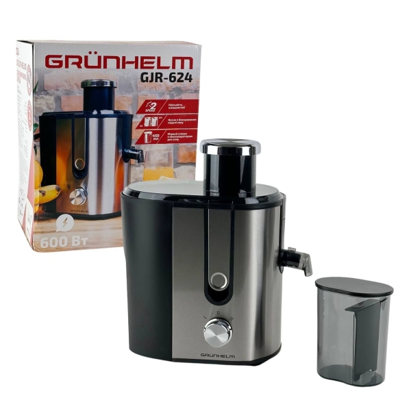 Соковижималка відцентрова Grunhelm GJR624 600 Вт сріблястий