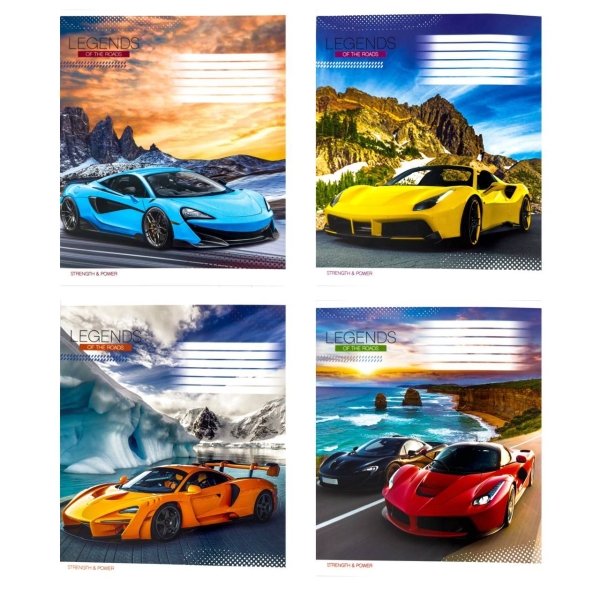 Зошит 12 аркушів клітинка # Поліграфіст 778 Legends of the roads