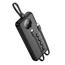 Зовнішній акумулятор HOCO J132 Sabio fully compatible power bank with 3 cables (10000mAh) Black new