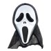 Маска карнавальна Крик з накидкою пластик 32 х 20 см чорний з білим Маска карнавальна Крик з накидкою пластик 32 х 20 см чорний з білим