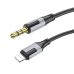 Аудiокабель Apple Lightning/3.5 мм AUX 1 м BOROFONE BL19 Creator чорний