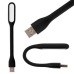 Нічник-ліхтарик LED Flexible USB 16 см чорний