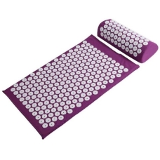 Масажний ортопедичний килимок Медика Acupressure Mat 65 х 41 з подушкою фіолетовий