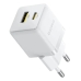 Зарядний блок живлення Type-C+USB Baseus Palm 20 W 12 V 3 А білий Зарядний блок живлення Type-C+USB Baseus Palm 20 W 12 V 3 А білий