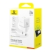 Зарядний блок живлення Type-C+USB Baseus Palm 20 W 12 V 3 А білий Зарядний блок живлення Type-C+USB Baseus Palm 20 W 12 V 3 А білий