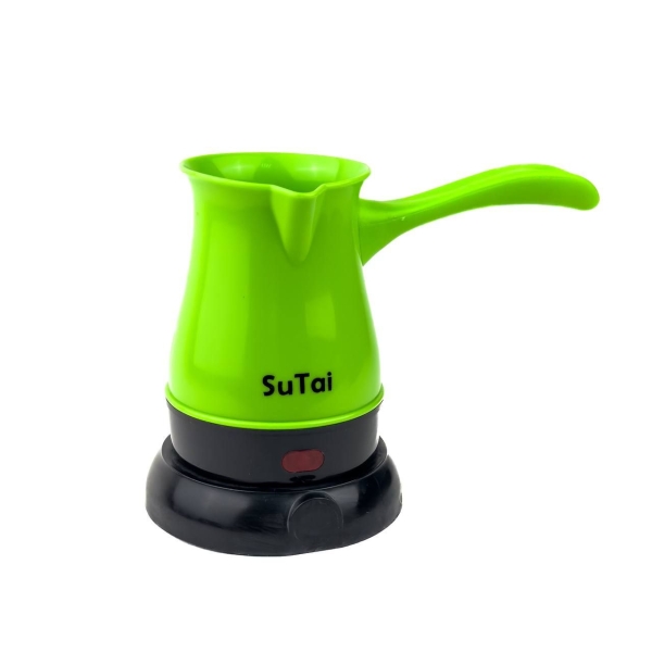 Турка-кавоварка електрична SuTai 168 600 Вт 500 мл салатовий