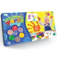 Пальчикові фарби "Моя перша творчість" 4 кольори укр. (12), РК-02-02 new