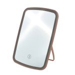 Дзеркало косметичне настільне з LED підсвіткою TVT-11 рожевий