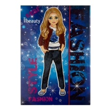 Папка для праці А4 KIDIS Fashion на гумці картон синій