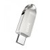 Флеш пам'ять USB 32 GB Hoco UD8 Smart Type-C+USB 3.0 сріблястий Флеш пам'ять USB 32 GB Hoco UD8 Smart Type-C+USB 3.0 сріблястий