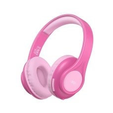 Навушники дитячі бездротові накладні XO BE54 Cartoon Kids Bluetooth рожевий